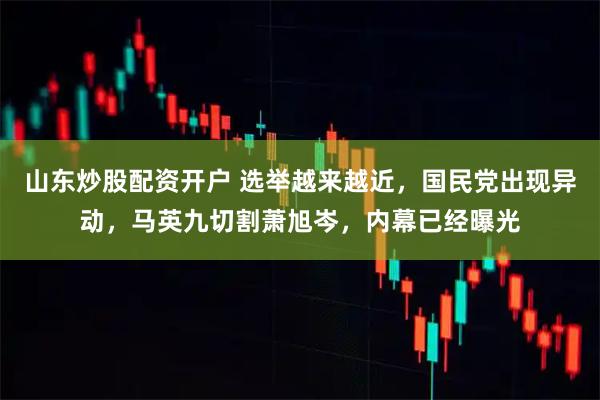 山东炒股配资开户 选举越来越近,国民党出现异动,马英九切割萧旭岑,内幕已经曝光